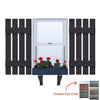 Vinyl | Spaced Board & Batten Exterior Shutters | 16.5" Width | 4 Vertical Boards | 1 Pair