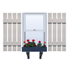 Vinyl | Spaced Board & Batten Exterior Shutters | 16.5" Width | 4 Vertical Boards | 1 Pair