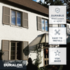 Vinyl | Spaced Board & Batten Exterior Shutters | 16.5" Width | 4 Vertical Boards | 1 Pair