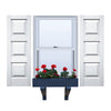 Vinyl | Raised Three Panel Exterior Shutters | 16.5" Width | with Mid Rail (33/33/33 Split) | 1 Pair