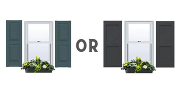 Comparing Raised Panel and Flat Panel Exterior Shutters
