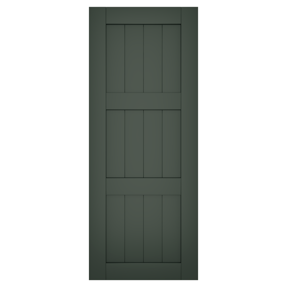 33/33/33 Painted Black Forest Green