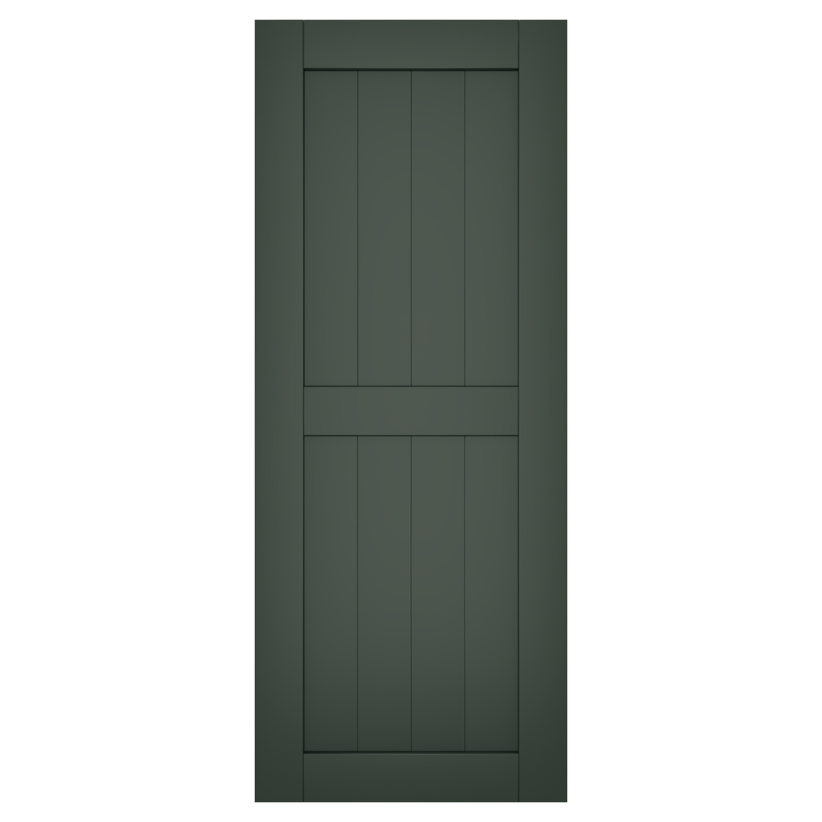 50/50 Painted Black Forest Green