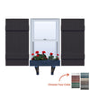Vinyl | Joined Board & Batten Exterior Shutters | 17.5" Width | 5 Vertical Boards | 1 Pair