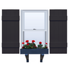 Vinyl | Joined Board & Batten Exterior Shutters | 14" Width | 4 Vertical Boards | 1 Pair