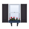 Vinyl | Raised Panel Exterior Shutters | 14.5" Width | No Mid Rail | 1 Pair