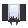 Vinyl | Raised Panel Exterior Shutters |  14.5" Width | with Mid Rail (50/50 Split) | 1 Pair