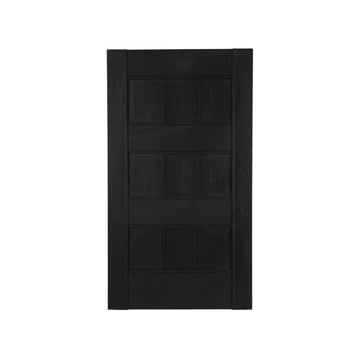 Vinyl | Rustic/Flat Three Panel Exterior Shutters | 18" Width | with Mid Rail (33/33/33 Split) | 1 Pair