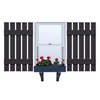 Vinyl | Spaced Board & Batten Exterior Shutters | 20.5" Width | 5 Vertical Boards | 1 Pair