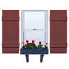 Vinyl | Joined Board & Batten Exterior Shutters | 14" Width | 4 Vertical Boards | 1 Pair