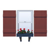 Vinyl | Joined Board & Batten Exterior Shutters | 17.5" Width | 5 Vertical Boards | 1 Pair