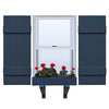 Vinyl | Joined Board & Batten Exterior Shutters | 14" Width | 4 Vertical Boards | 1 Pair