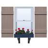 Vinyl | Joined Board & Batten Exterior Shutters | 14" Width | 4 Vertical Boards | 1 Pair