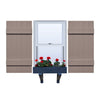 Vinyl | Joined Board & Batten Exterior Shutters | 17.5" Width | 5 Vertical Boards | 1 Pair