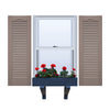 Vinyl | Louvered Exterior Shutters | 12" Width | Cathedral Top |  No Mid Rail | 1 Pair