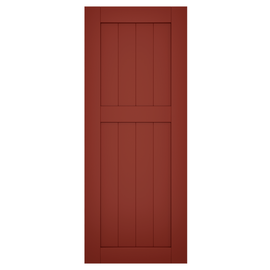 40/60 Painted Country Redwood