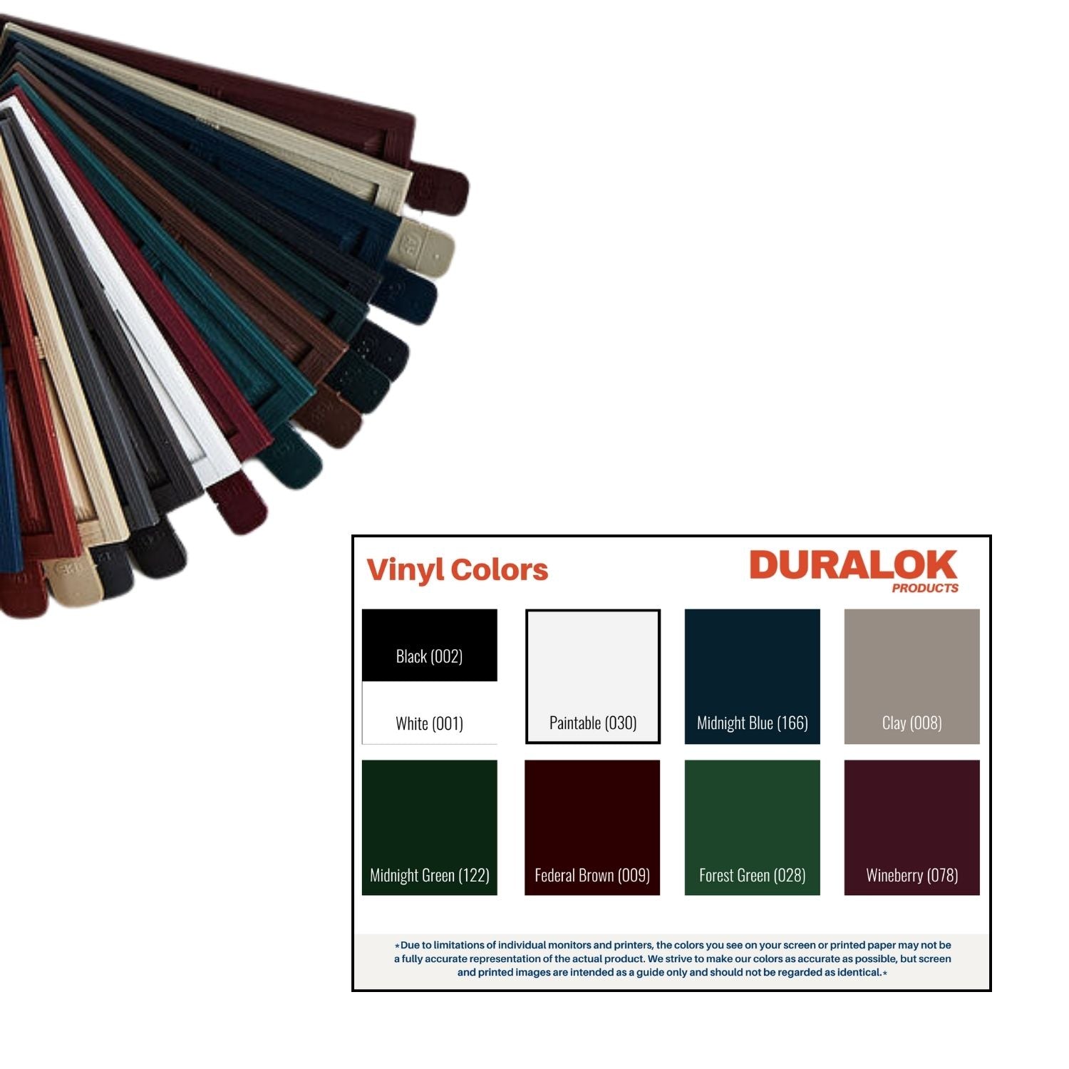 Shutter Paint Sample Vinyl Exterior Shutter Sample Kit – duralok