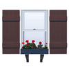 Vinyl | Joined Board & Batten Exterior Shutters | 14" Width | 4 Vertical Boards | 1 Pair