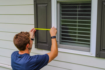 MEASURING FOR EXTERIOR SHUTTERS