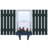 Vinyl | Spaced Board & Batten Exterior Shutters | 20.5" Width | 5 Vertical Boards | 1 Pair