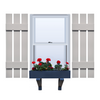 Vinyl | Spaced Board & Batten Exterior Shutters | 12" Width | 3 Vertical Boards | 1 Pair