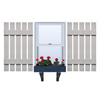 Vinyl | Spaced Board & Batten Exterior Shutters | 20.5" Width | 5 Vertical Boards | 1 Pair