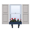Vinyl | Raised Panel Exterior Shutters |  9.25" Width | with Mid Rail (50/50 Split) | 1 Pair
