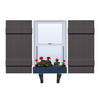 Vinyl | Joined Board & Batten Exterior Shutters | 17.5" Width | 5 Vertical Boards | 1 Pair