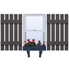 Vinyl | Spaced Board & Batten Exterior Shutters | 20.5" Width | 5 Vertical Boards | 1 Pair