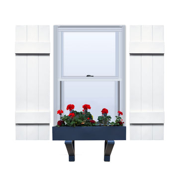 Vinyl | Joined Board & Batten Exterior Shutter | 10.5" x 24" | Sample