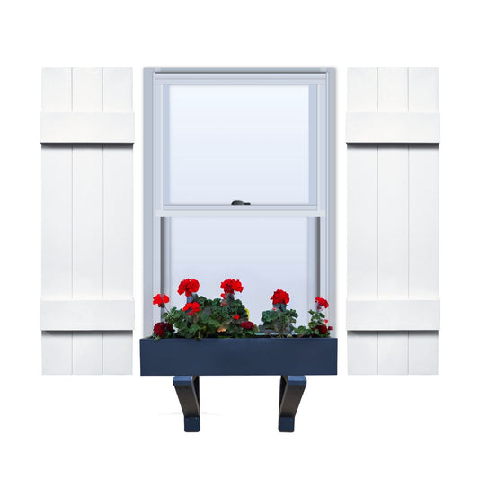 Vinyl | Joined Board & Batten Exterior Shutter | 10.5" x 24" | Sample
