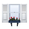 Vinyl | Louver & Raised Panel Exterior Shutter | 9.25" x 24" | Straight Top | Sample