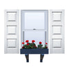 Vinyl | Raised Three Panel Exterior Shutters | 9.25" Width | with Mid Rail (33/33/33 Split) | 1 Pair