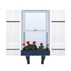 Vinyl | Louver Over Raised Panel Exterior Shutters | 16.5" Width | Cathedral Top | with Mid Rail (50/50 Split) | 1 Pair