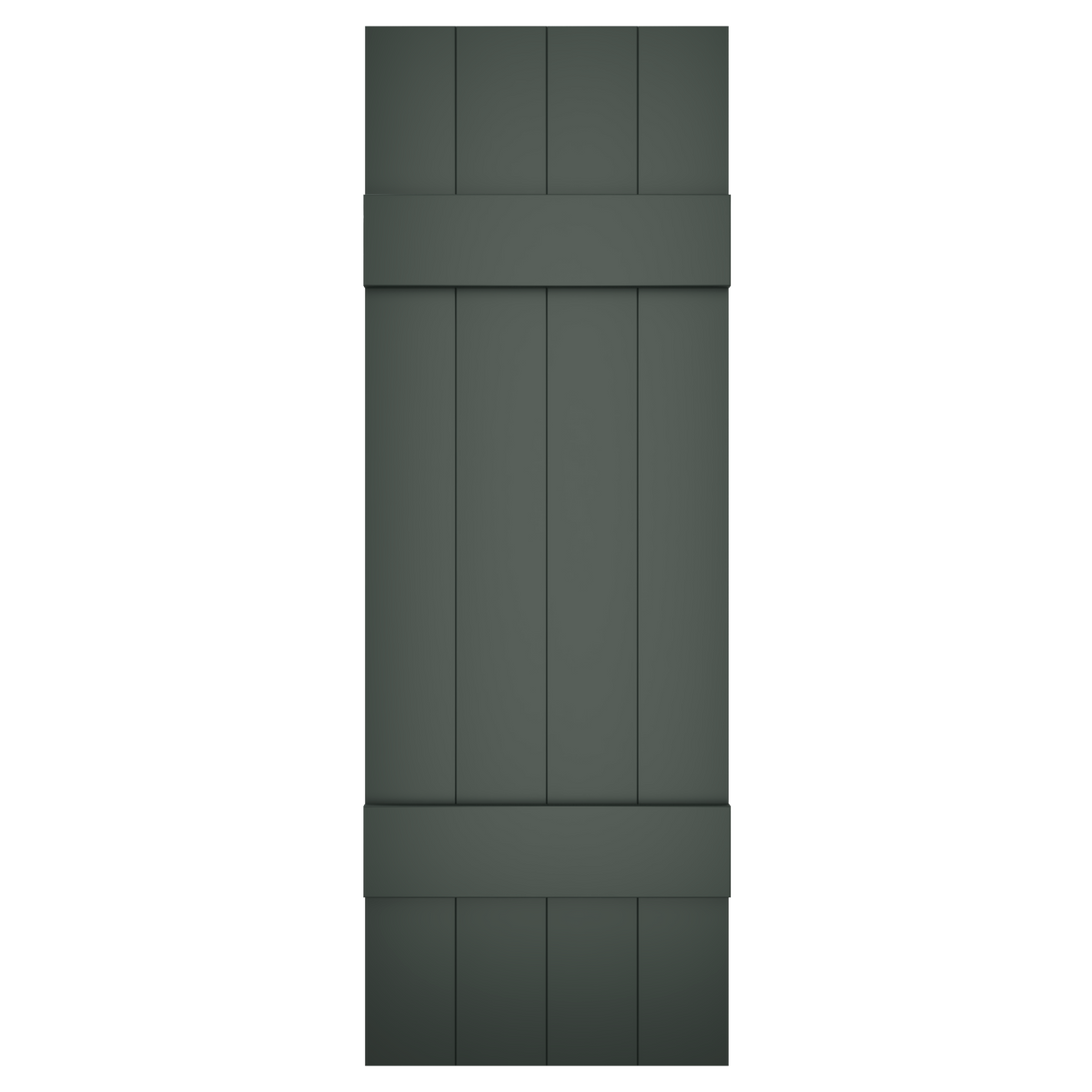 4x2 Painted Black Forest Green