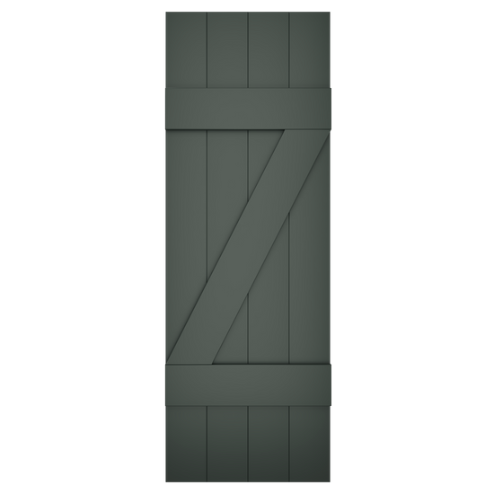 4x2 Z Bar Painted Black Forest Green