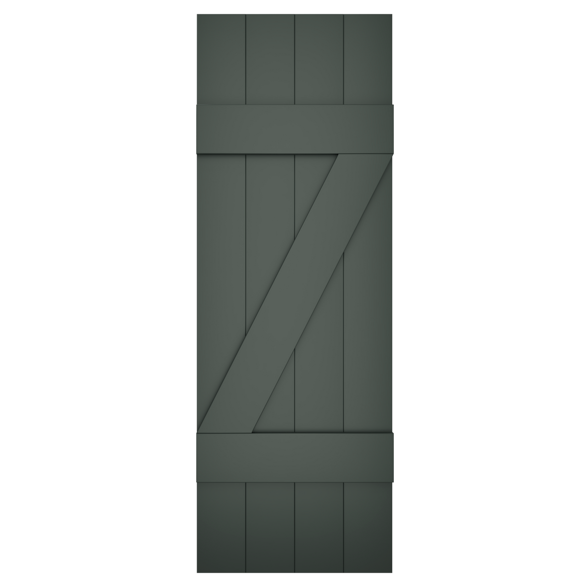 4x2 Z Bar Painted Black Forest Green