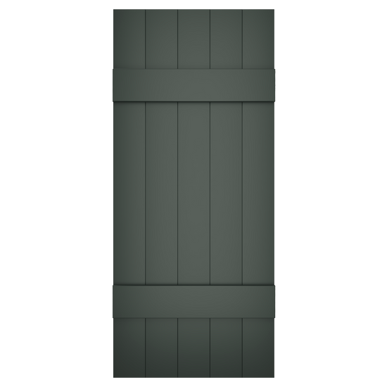 5x2 Painted Black Forest Green