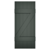 5x2 Z Bar Painted Black Forest Green