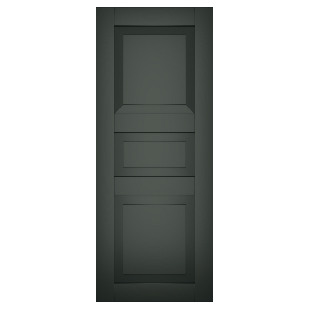 40/20/40 Painted Black Forest Green