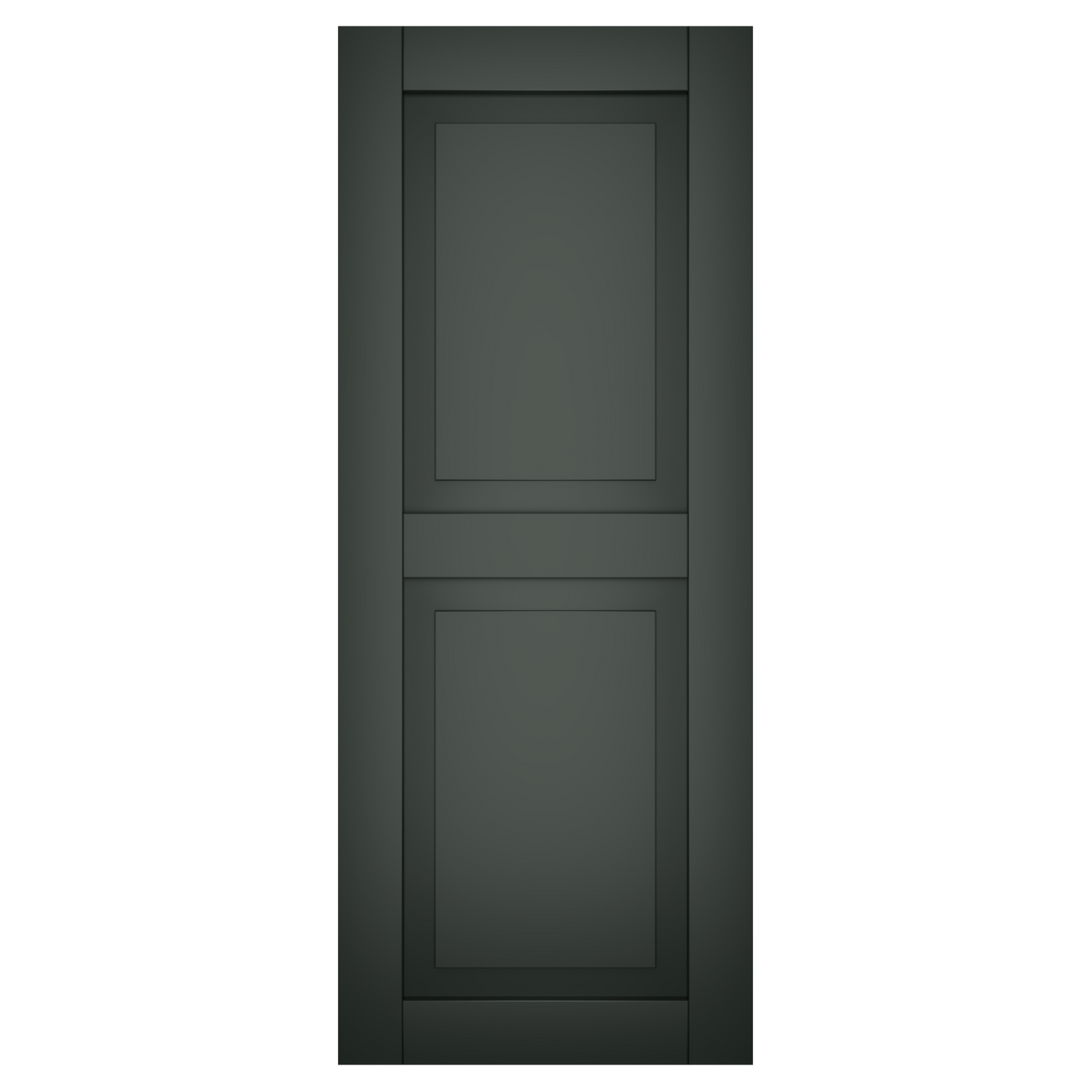 50/50 Painted Black Forest Green