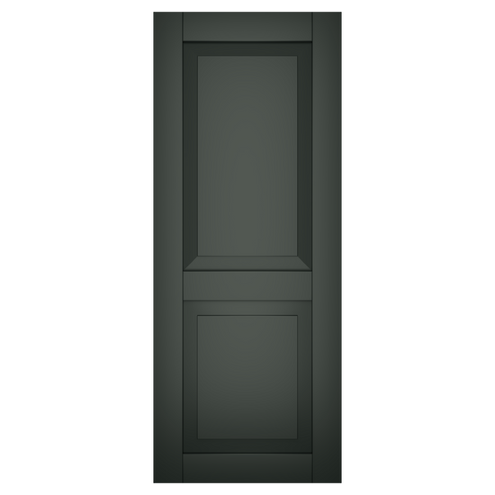 60/40 Painted Black Forest Green