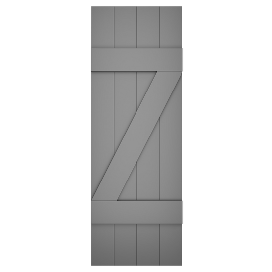 4x2 Z Bar Painted Charcoal Slate
