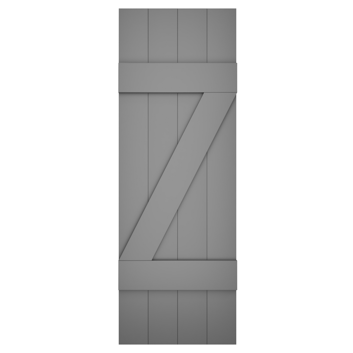4x2 Z Bar Painted Charcoal Slate