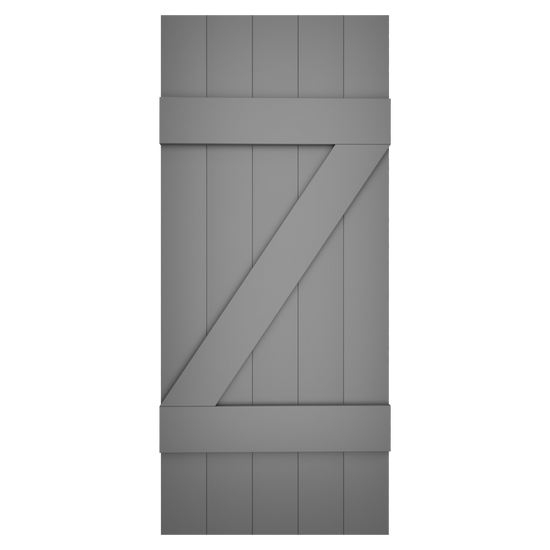 5x2 Z Bar Painted Charcoal Slate