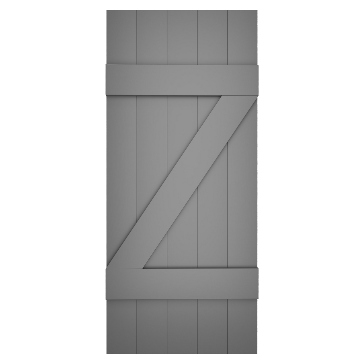 5x2 Z Bar Painted Charcoal Slate