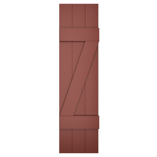 3x2 Z Bar Painted Cottage Red