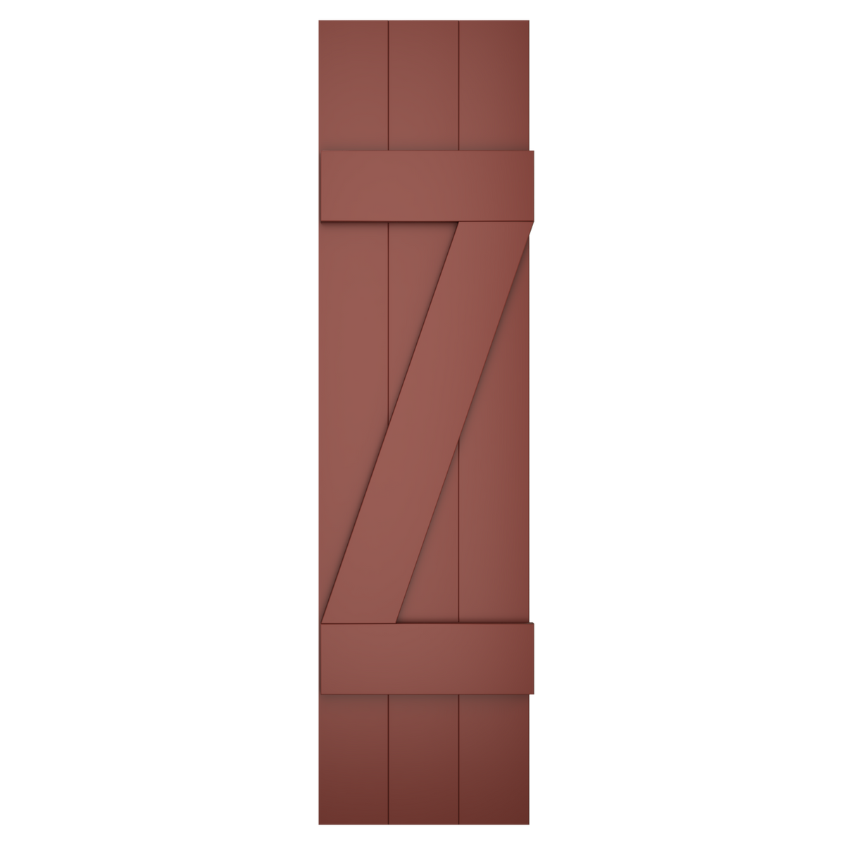 3x2 Z Bar Painted Cottage Red