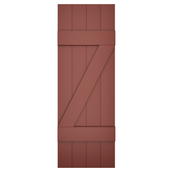 4x2 Z Bar Painted Cottage Red