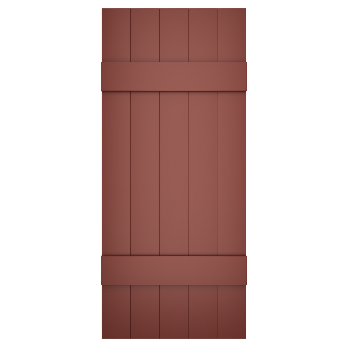 5x2 Painted Cottage Red